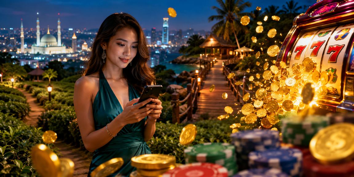 Pengguna Selangor memainkan slot dalam talian bergaya tempatan dengan antara muka Melayu
